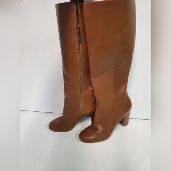 Michael Kors Lottie boots brown color woman's size 9 nwot side zipper Heels Fall - Picture 8 of 16